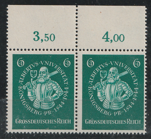 Michel Nr. 896 I, Albertus Universität postfrisch geprüft BPP.